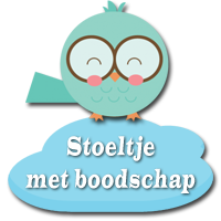 Geboortestoel met boodschap